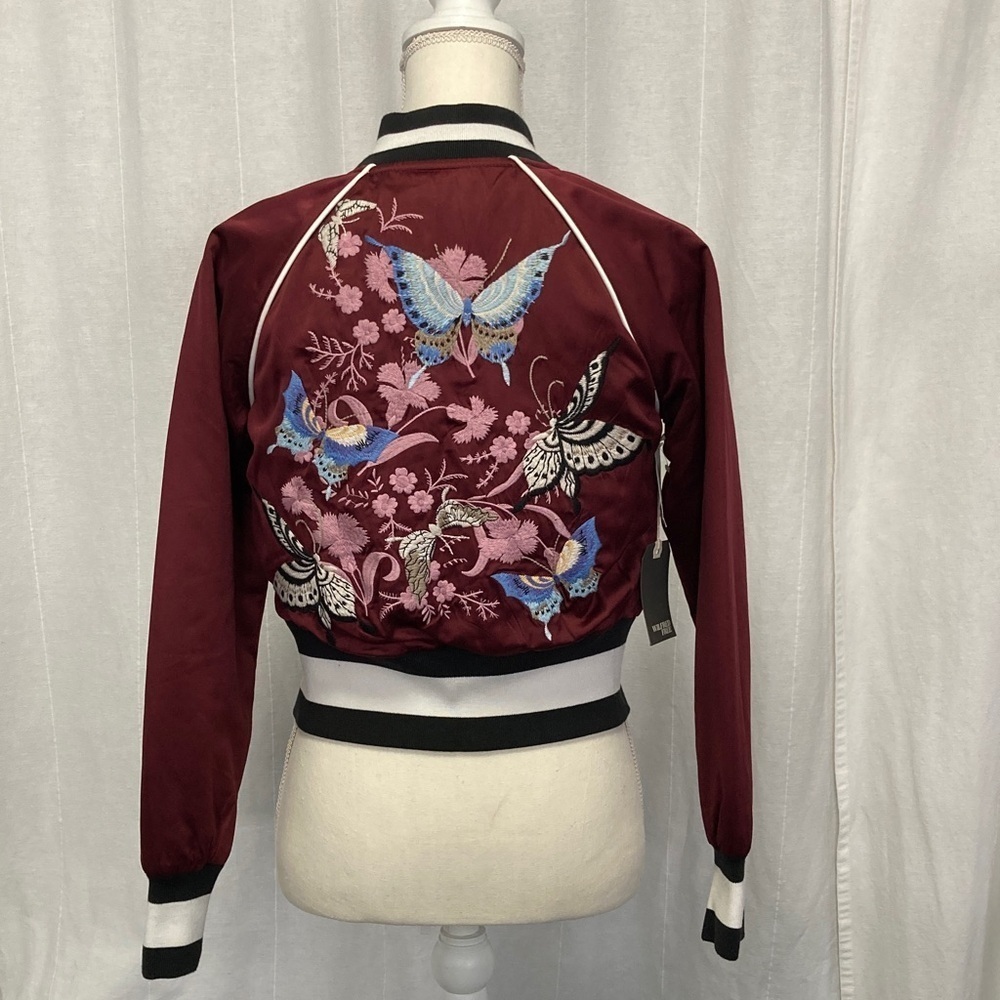 Wilfred Free Toulin Embroidered cropped Bomber Jacket NWT